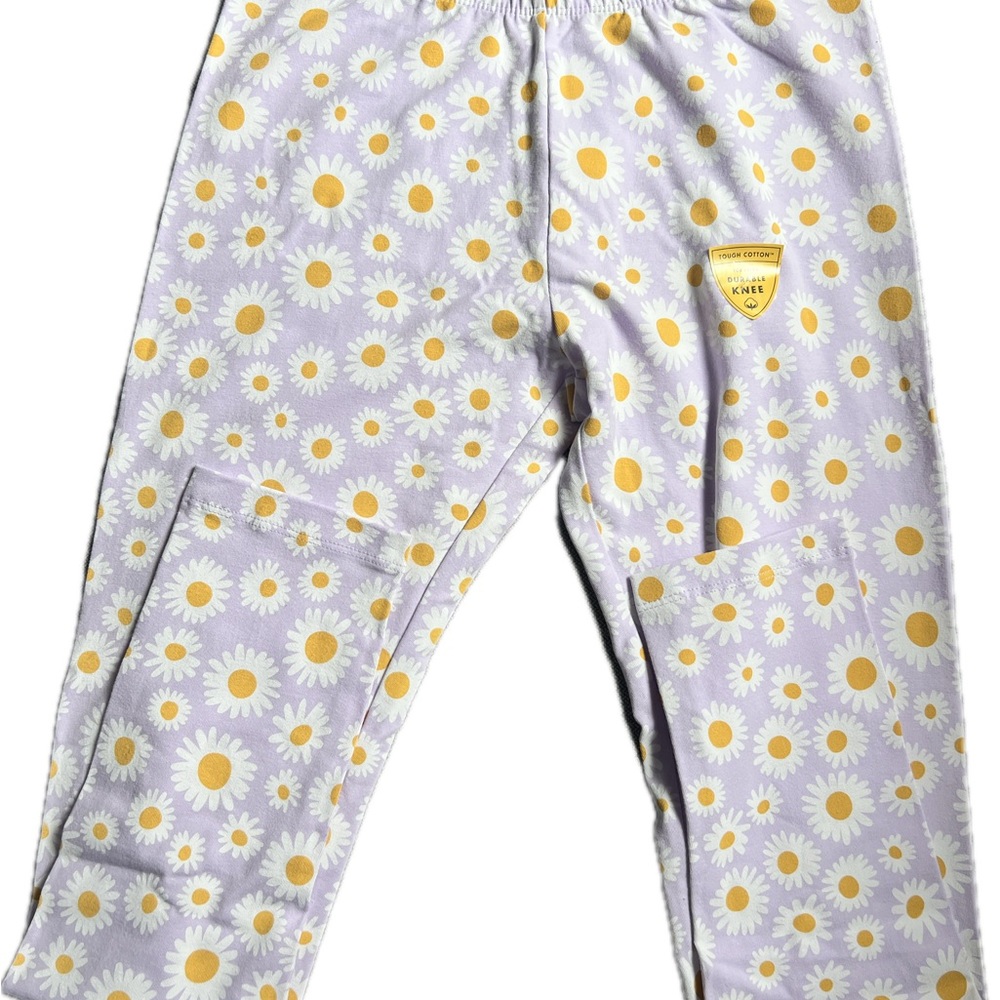 NWT!!!Purple and Yellow Daisy Leggings